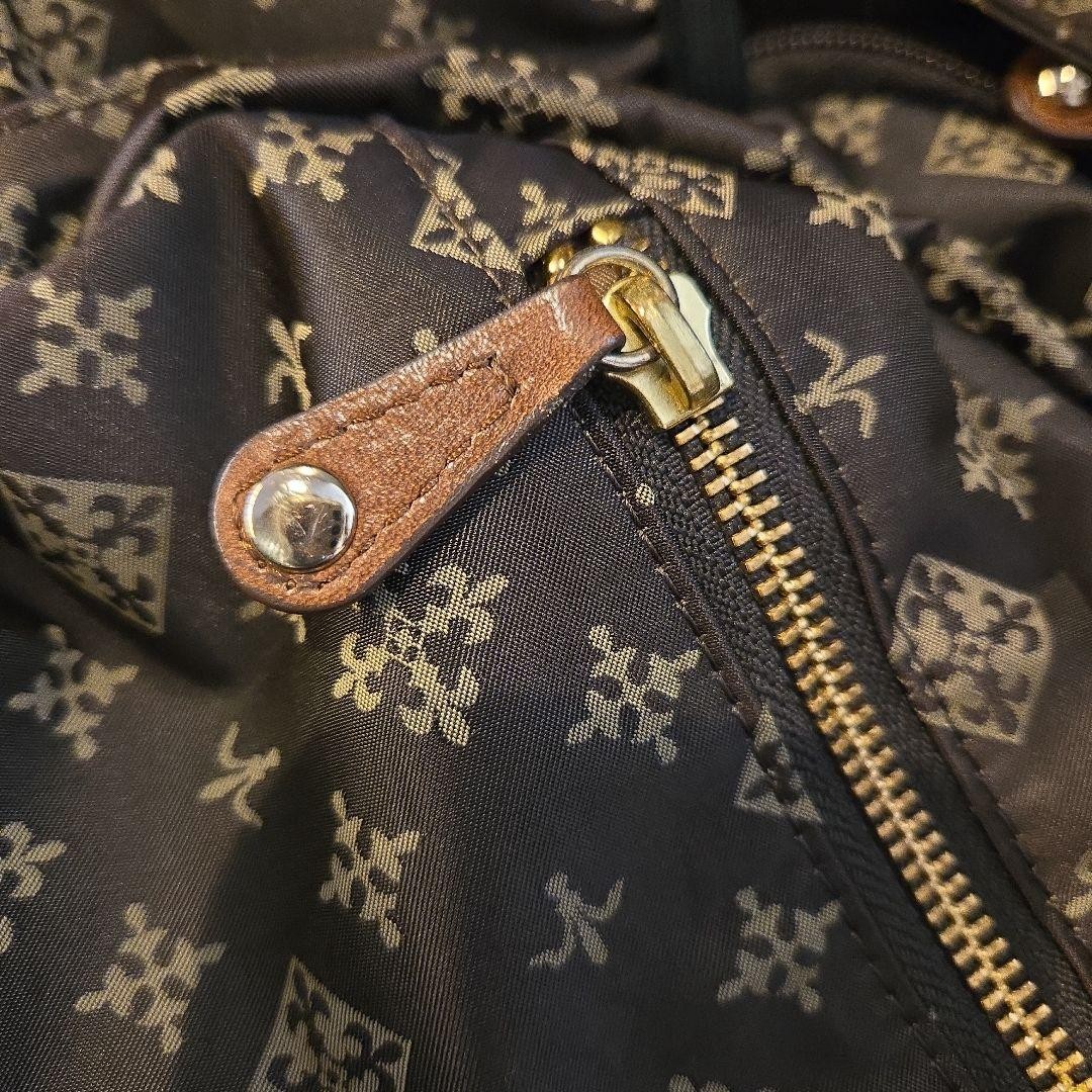 Russet Monogram Pattern Backpack - image 6