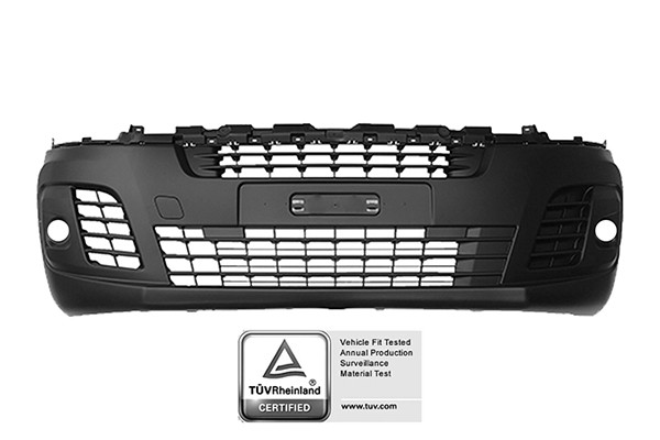 Paraurti 100.10151 Poliplast FüR Peugeot CitroëN Opel Fiat Schwarz Vorne AHK-image
