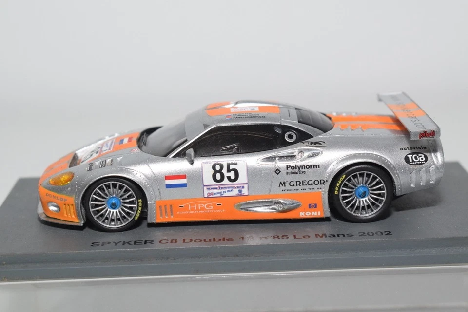 B98 1:43 SPARK SPYKER C8 DOUBLE 12 #85 LE MANS 2002 MIB - Immagine 3 di 4