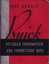 1934 Buick Series 40 Facts Book Dealer Album Data Options Accessories Specs
