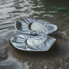 Ballettschläppchen Silber 36 Neu