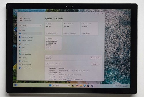 Microsoft Surface Pro 4 8GB RAM 256GB - Picture 7 of 8