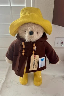 Vintage 1974 Paddington Bear by Gabrielle Designs with HAT, DUNLOPS 2 TAGS EXC!! - Image 1 of 4