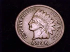 1898 Indian Head Cent, Fine Grade