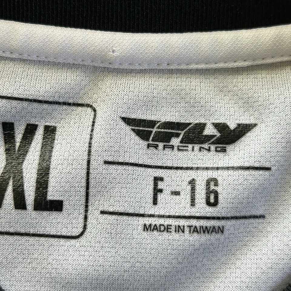 Camisa Fly Racing Hombre Extra Grande F16 Azul Jersey Motocross MX Moto BMX Adulto Foto 3 de 4