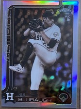A.J. Blubaugh RC 2025 Topps Chrome Update Series #USC163 Sepia Refractor