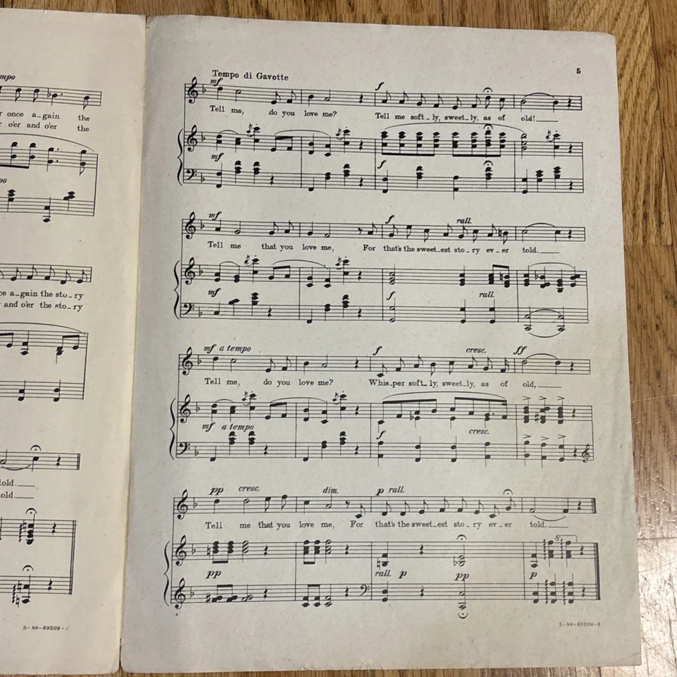 1920 The Sweetest Story Ever Told ноты музыка RM культы гармония фортепиано струны - Изображение 3 из 4