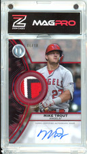 2025 Topps Tribute Mike Trout Tribute to Threads Patch Autograph Red - 06/10