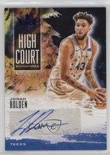 2019-20 Panini Court Kings High Signatures Sapphire 15/25 Jonah Bolden Auto j8p