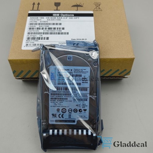 81Y9670 81Y9671 IBM 300GB 15K RPM 6Gb/s 2.5" SAS SERVER HDD Hard Drive - Picture 4 of 8