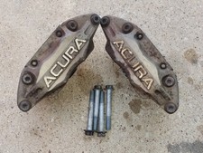 2005 To 2012 Acura Rl Right Left Advics Front Brake Black Caliper 4 Piston Set