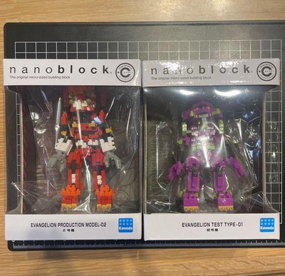 Nanoblock Evangelion Unit-01 & Unit-02 Building Toy Set