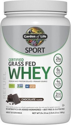 Garden of Life SPORT Whey Protein Powder Chocolate 20 Servings