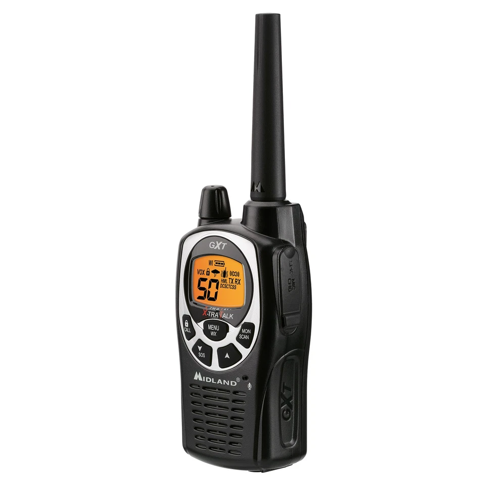 Midland GXT1000VP4 GMRS Walkie Talkie 2-Pack + Headsets and Charger - Image 4 of 4