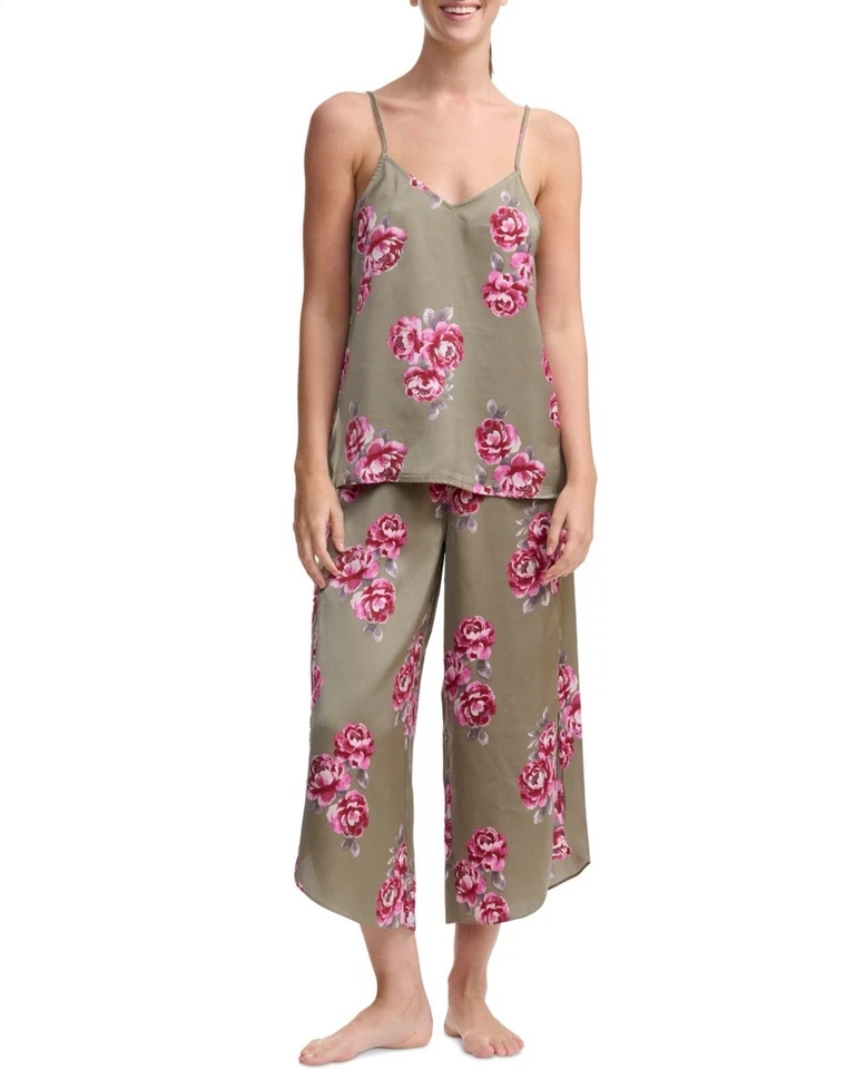 Espléndido 2 piezas para mujer Conjunto de pijama cami con correa de corbata - talla XL Foto 4 de 4