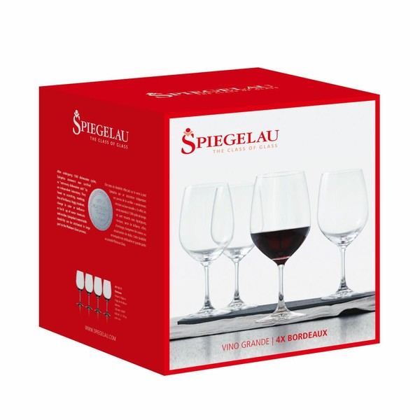 Spiegelau Vino Grande Rotwein-Magnum 4Er Set Rotweinglas Weinglas Kristallglas-image