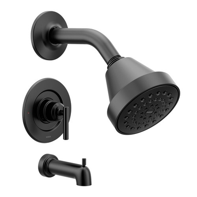 #ad Matte Black Pressure Balancing Eco Performance Showerhead and Tub Spout Moen $179.99