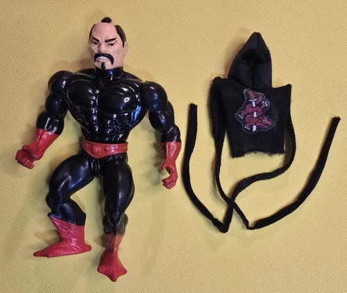 Vintage MOTU Ninjor Action Figure Mattel 1983 w/ Cloak HeMan He-Man