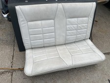 1983 - 1986 Ford Mustang Convertible Rear Seat Upper Lower White Oem 1983 - 1986 Ford Mustang Convertible Rear Seat Upper Lower White Oem