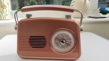 Goodmans Revive AM/FM Portable Radio Pink, Built-In Speaker, 3.5mm Line-In