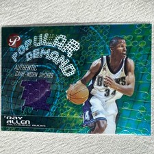 2002-03 Topps Pristine Popular Demand Game Worn Patch Ray Allen Bucks 