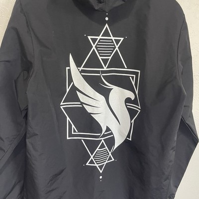 Illenium 2018 2019 Phoenix Logo Windbreaker Jacket Black Small Rare EDM Merch