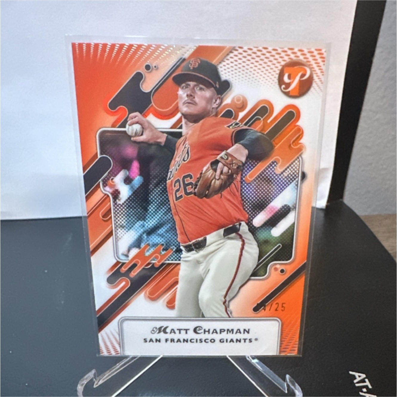 2025 Topps Pristine  Matt Chapman SF Giants #236 Orange #04/25
