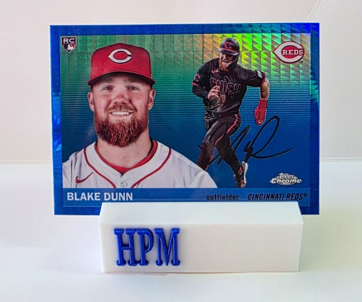 2025 Topps Chrome Platinum Anniversary Blake Dunn #322 Blue Prism Refractor RC