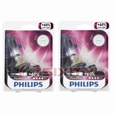2 pc Philips Fog Light Bulbs for Seat Ibiza Leon Toledo 2010-2019 Electrical cv