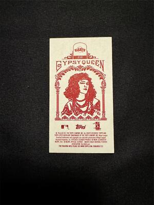CT38) 2011 Topps Gypsy Queen Mini AARON ROWAND #210 Red Back