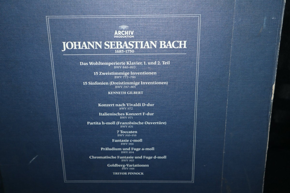 Bach~Die Neue Bach-Edition~Cembalowerke I~TEN Lp Box Set~Archiv