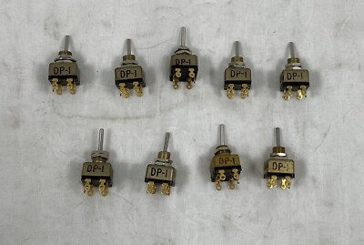 (9) TECH LAB 5A-50VDC MINIATURE TOGGLE SWITCHES DP-1, NEW | eBay