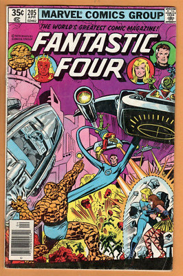 Fantastic Four #205: First Full Appearance of Nova Corps, Very Good Condition!