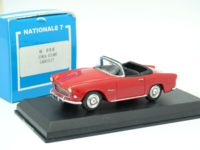 Starter N7 Provence Facel III Cabriolet Bleue – 1/43 Résine, Occasion Très Bon état (manque Essuie-glace)
