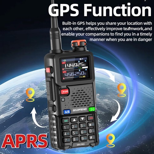 For BAOFENG UV-5RH PRO Walkie Talkie Bluetooth Wireless APP Programming 10W New - Zdjęcie 4 z 29