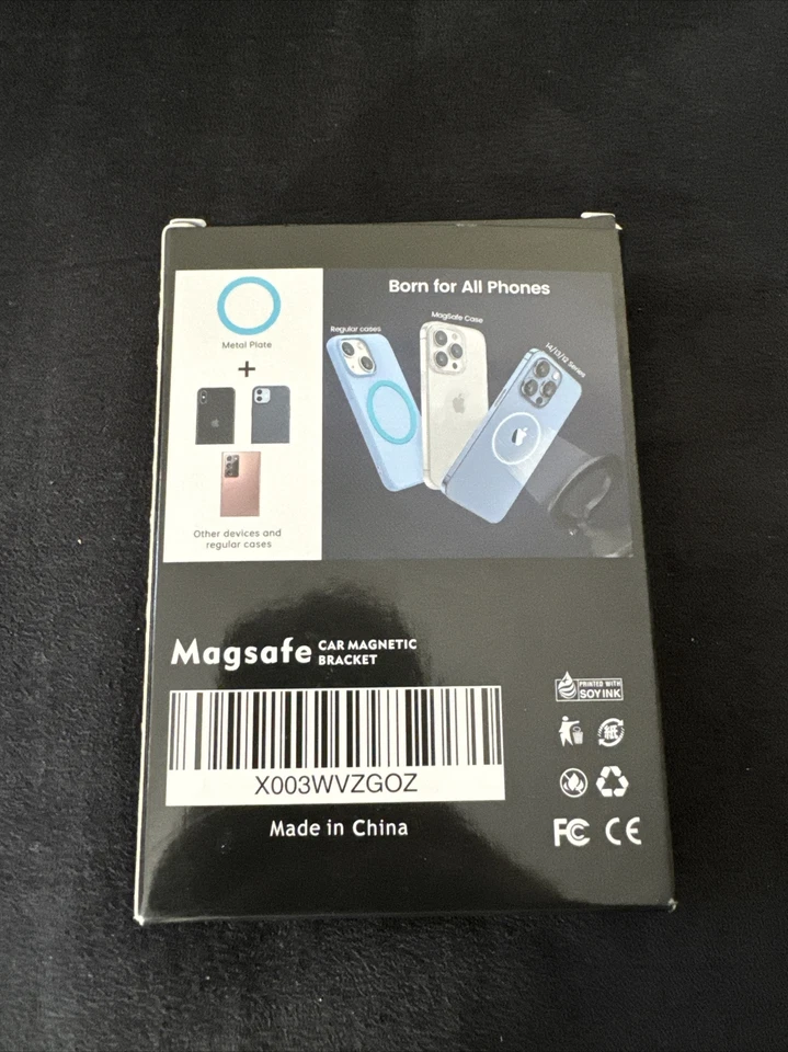 Car Dashboard Phone Mount Stand 360° Rotation Foldable Magnetic IPhone Holder - Image 2 of 2