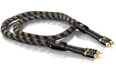0,5m ViaBlue NF-S1 Silver Quattro Stereo Cinchkabel mit vergoldeten T8 Steckern