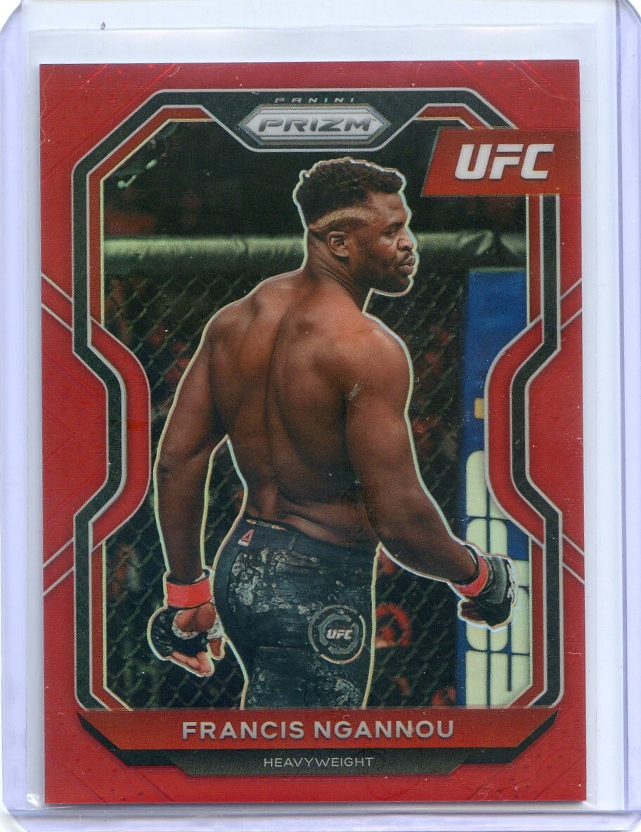 2021 Panini UFC Prizm FRANCIS NGANNOU #52 RED PRIZM /275