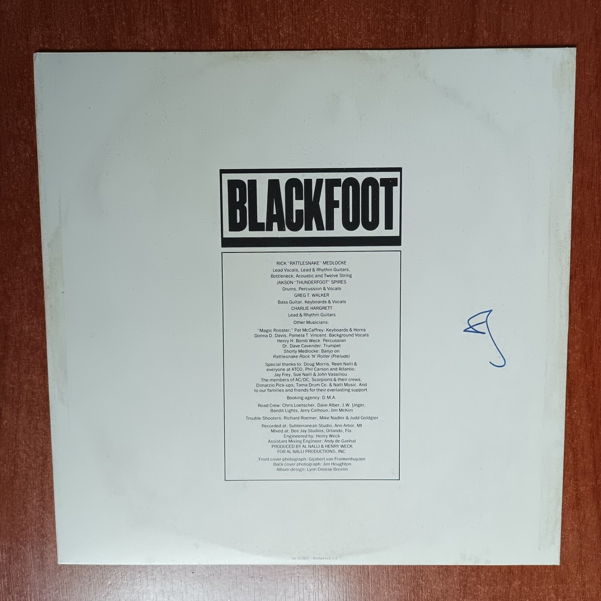 Blackfoot ‎– Marauder [1981] Vinyl LP Country Rock Southern Rock