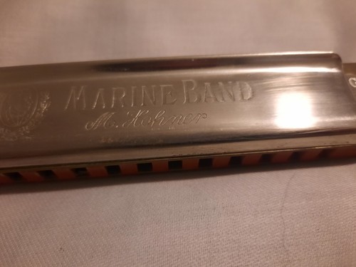 Vintage Hohner Marine Band Harmonica 14 hole #365 Key G In Original Box - Picture 4 of 6