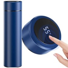 BORRACCIA TERMICA 500ML BOTTIGLIA ACCIAIO INOX BEVANDE THERMOS DISPLAY DIGITALE