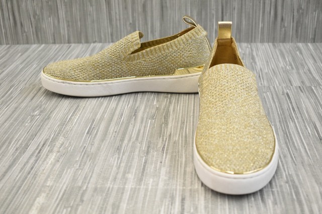 michael kors gold slip on sneakers
