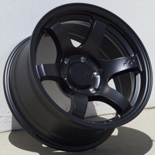 Circuit Steller 17x8.5 6x139.7 -10 Matte Black Wheels Fits Toyota 4runner Tacoma