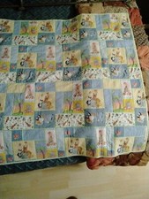 Handmade Baby Quilt Zebras Elephant Giraffe Monkey Lion