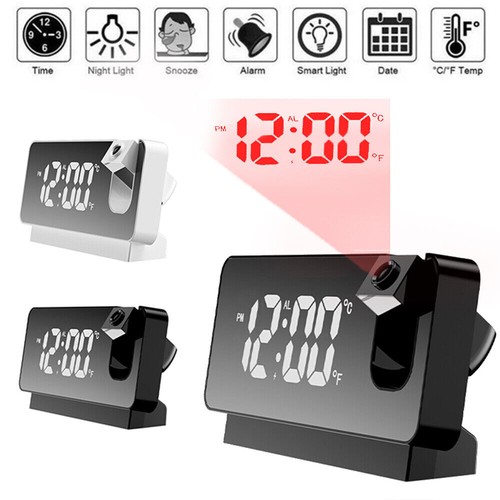 LED projection alarm clock radio digital alarm clock with USB clock table clock - Picture 2 of 19