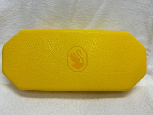 Swarovski Bright Yellow Eye Glass Hard Case and Cleaner Cloth Mint