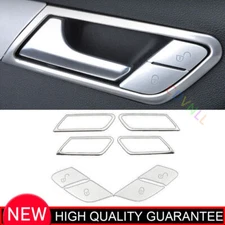 Fit For Benz R-Class 07-18 Matte Silver Inner Door Buckle Button Switch Sticker