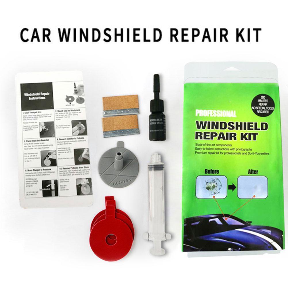 Cracked Glass Repair Kit Windshield DIY Car Windows Screen Repair