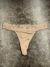 Vintage Victorias Secret Thong Nude Color Size S