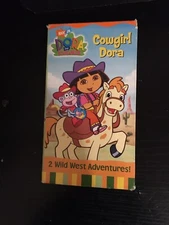 VHS Dora the Explorer - Cowgirl Dora 2003  2 Wild West Adventures Tested